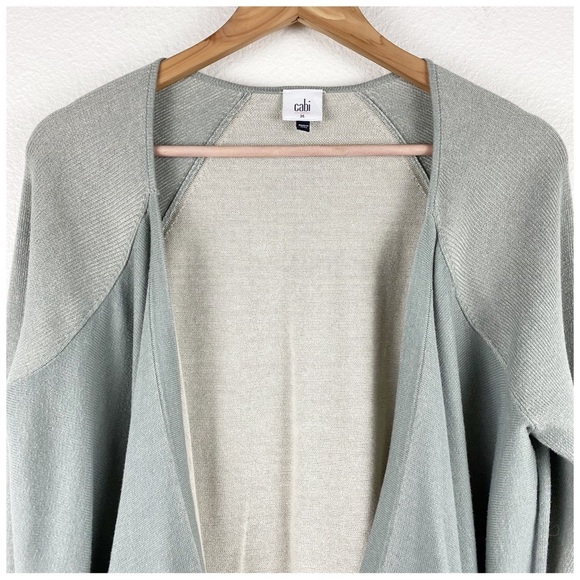 Cabi Gray Pocket Open Cardigan‎ Size Medium - Picture 6 of 10